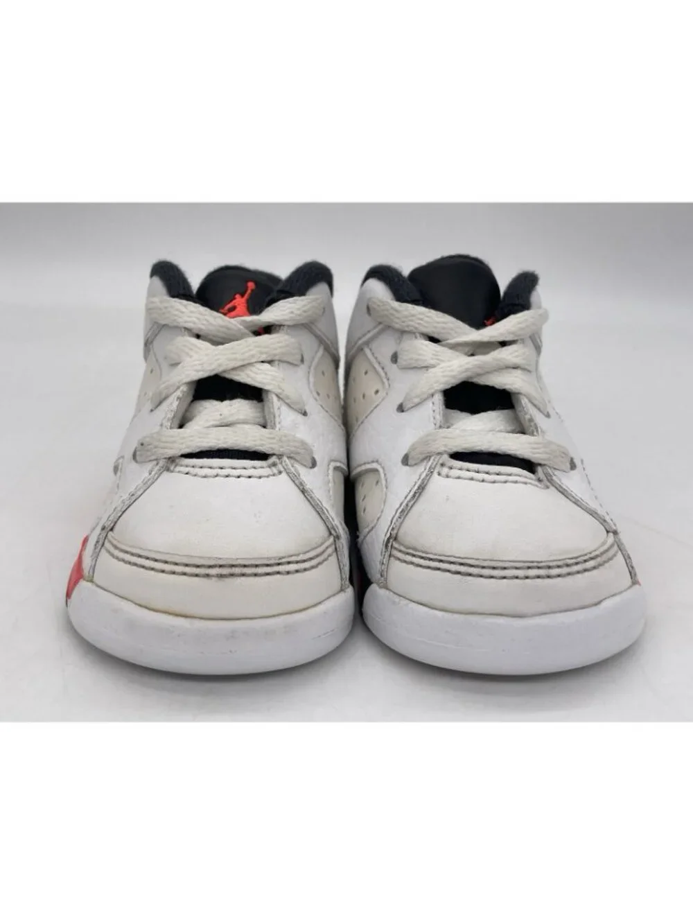 Nike Air Jordan 6 Retro Low BT White Infrared Baby Toddler Shoes Size 4C